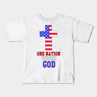 One Nation Under God Kids T-Shirt